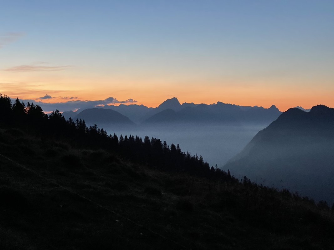 Morgenstimmung in den Bergen
